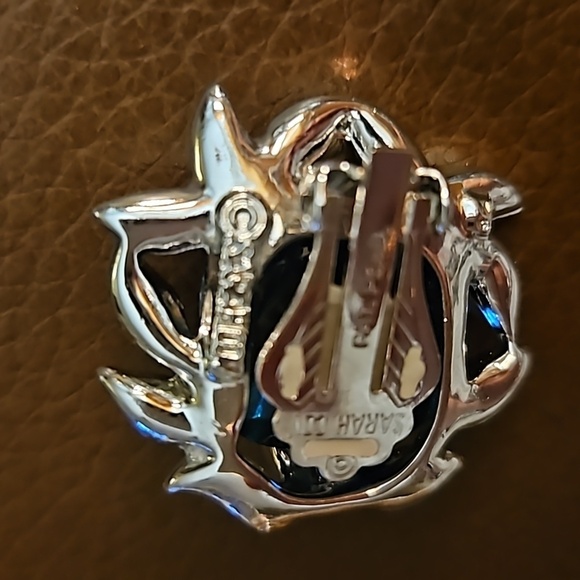 VTG SARAH COVENTRY 1969 Holiday Ice Blue Crystal Colonial Necklace Earrings Set - Picture 10 of 11